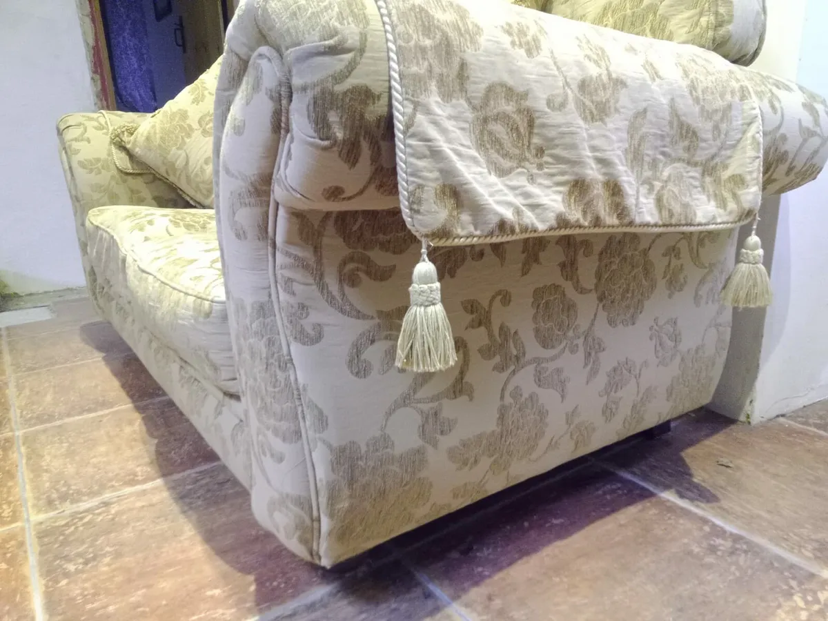 Large 2 seater and chair - Image 2