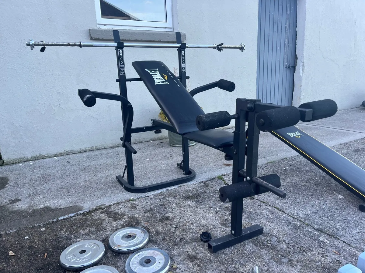 Home Gym - Bench , 40kg Weights & More !! - Image 2