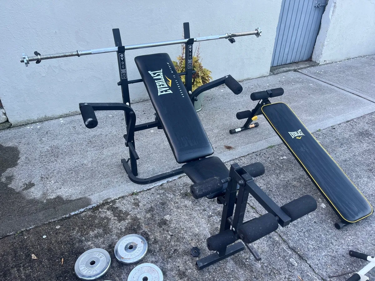Home Gym - Bench , 40kg Weights & More !! - Image 3