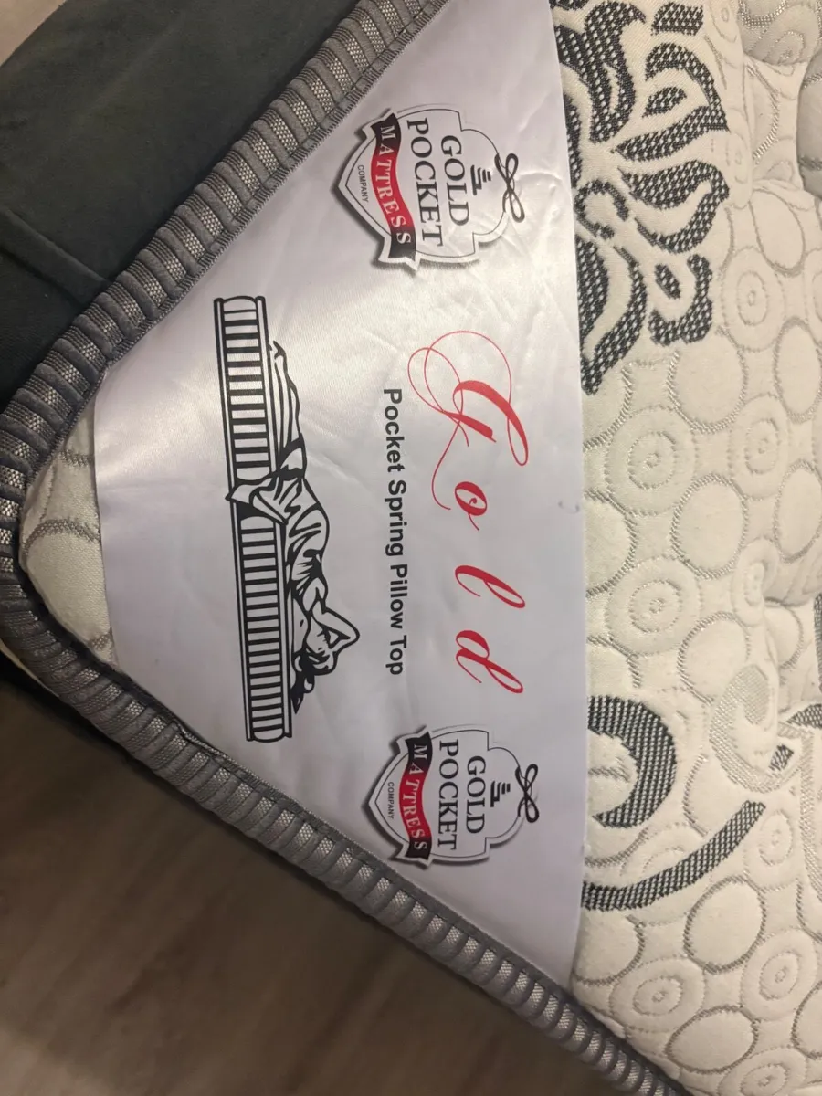 King size bed **Frame AND Mattress** 5ft - Image 4