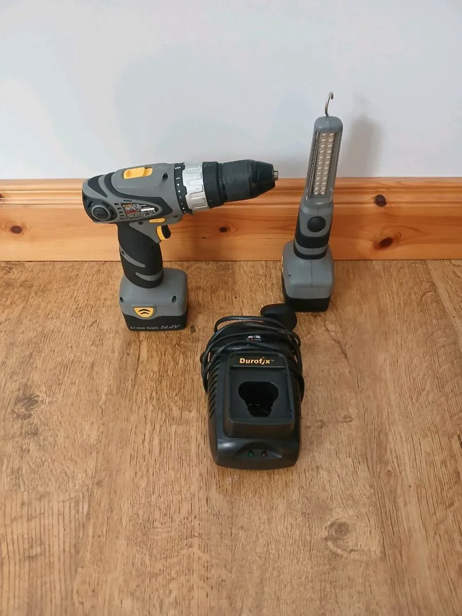 14.4 volt drill and 14.4 volt light - Image 1