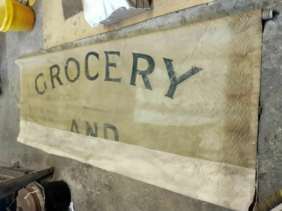 Antique Victorian Shop Window Blind - Image 2