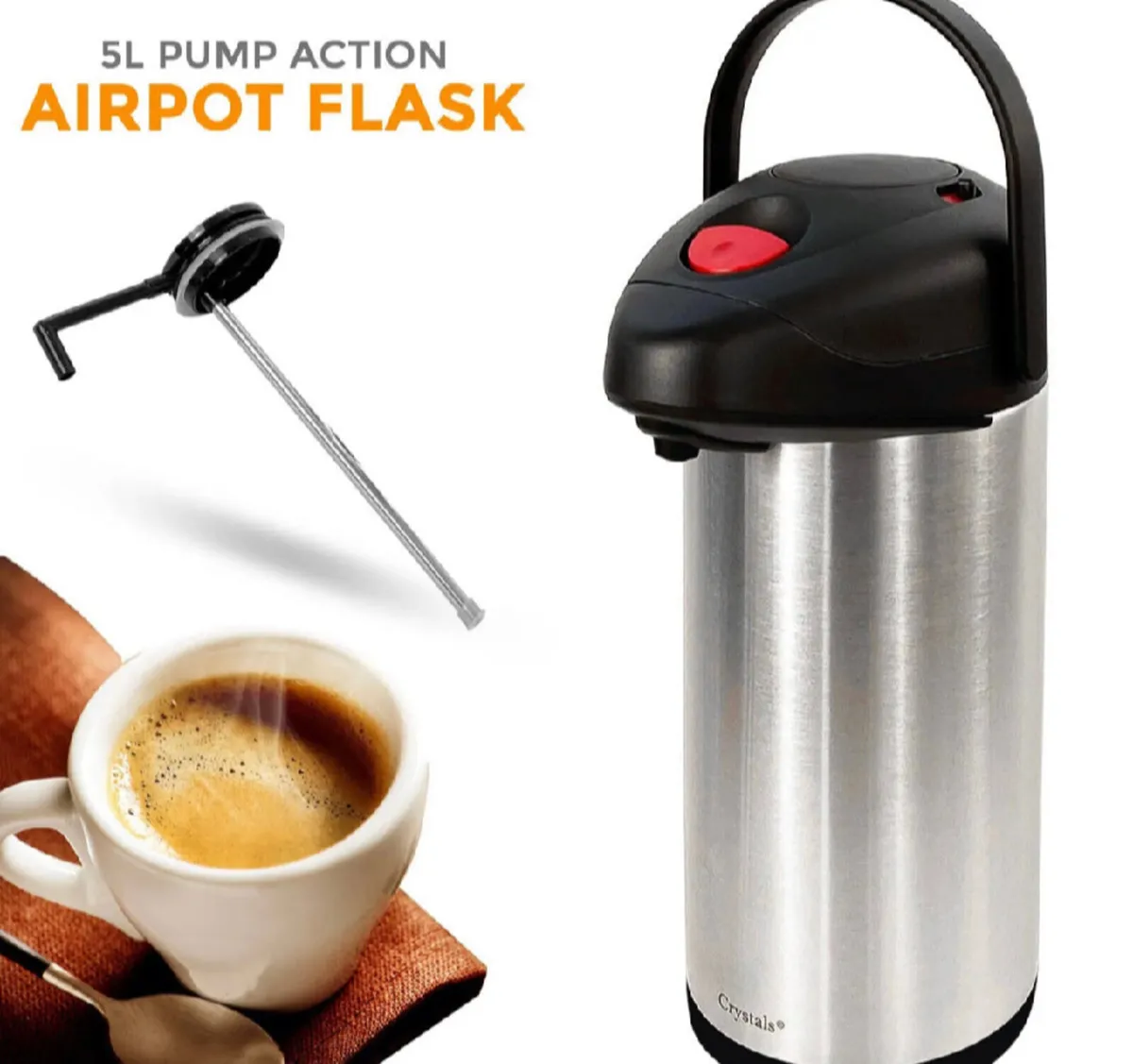 NEW Tea or Coffee Vacuum Air Pot Flask Catering - Image 1