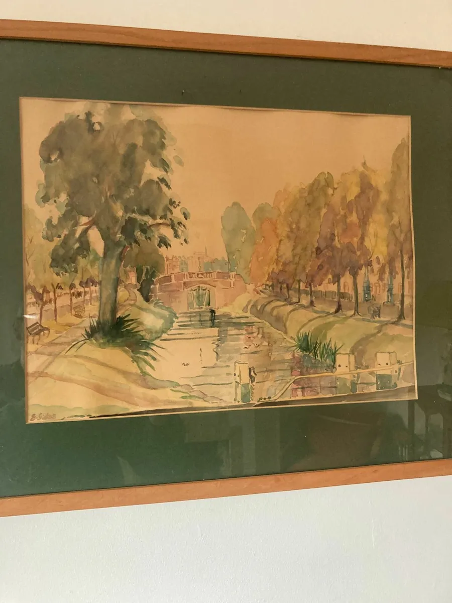 Watercolour - Canal Scene - E Sides - Image 2