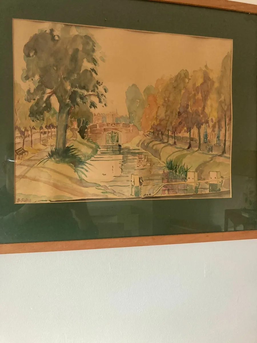 Watercolour - Canal Scene - E Sides - Image 4