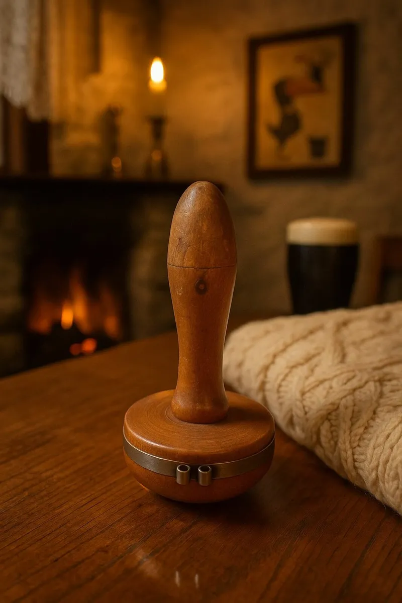 antique vintage DARNING wool cottage pub kitchen - Image 1