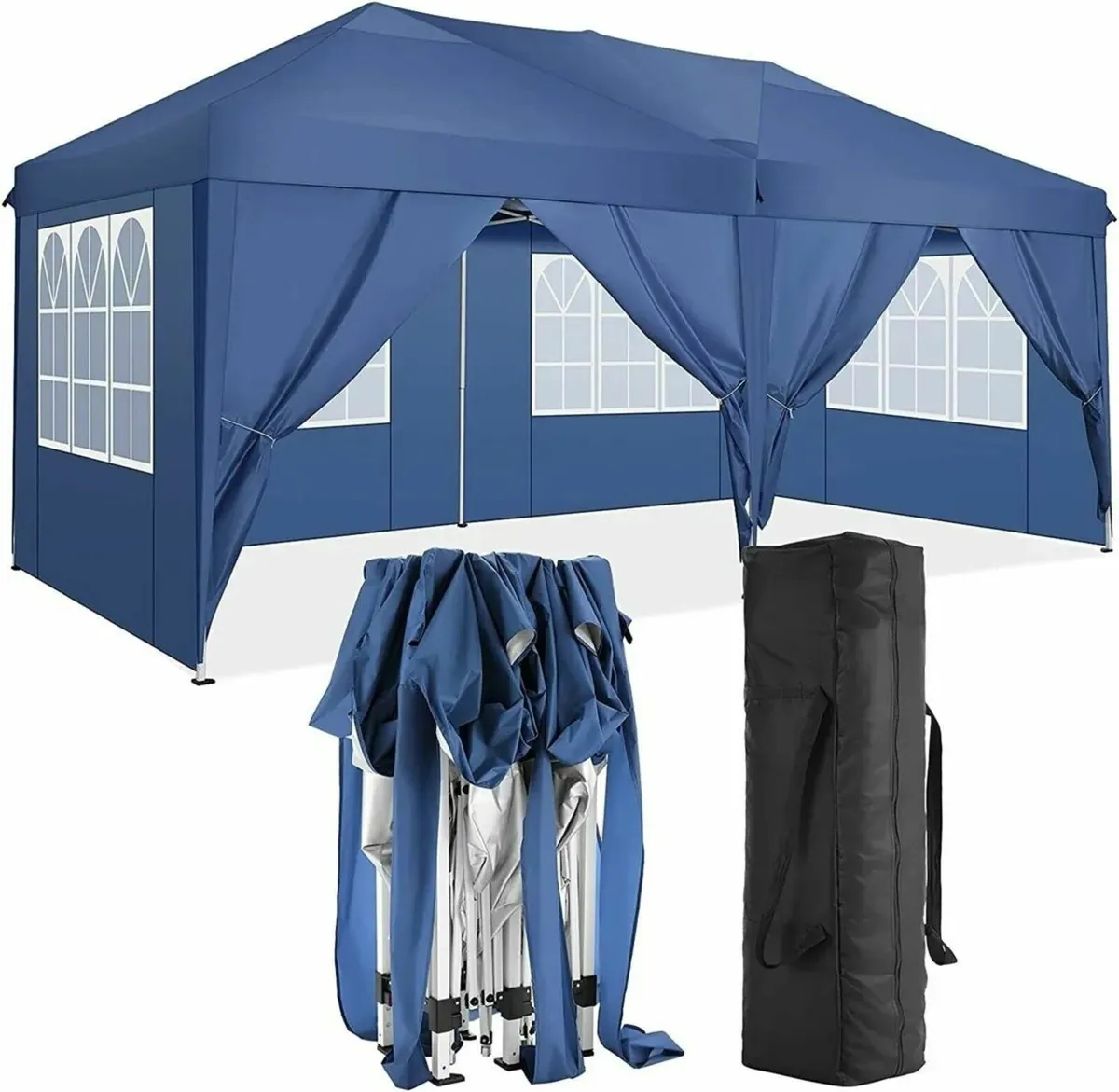 Gazebo 3x6m Pop-Up Tent –Folding Waterproof Canopy - Image 1