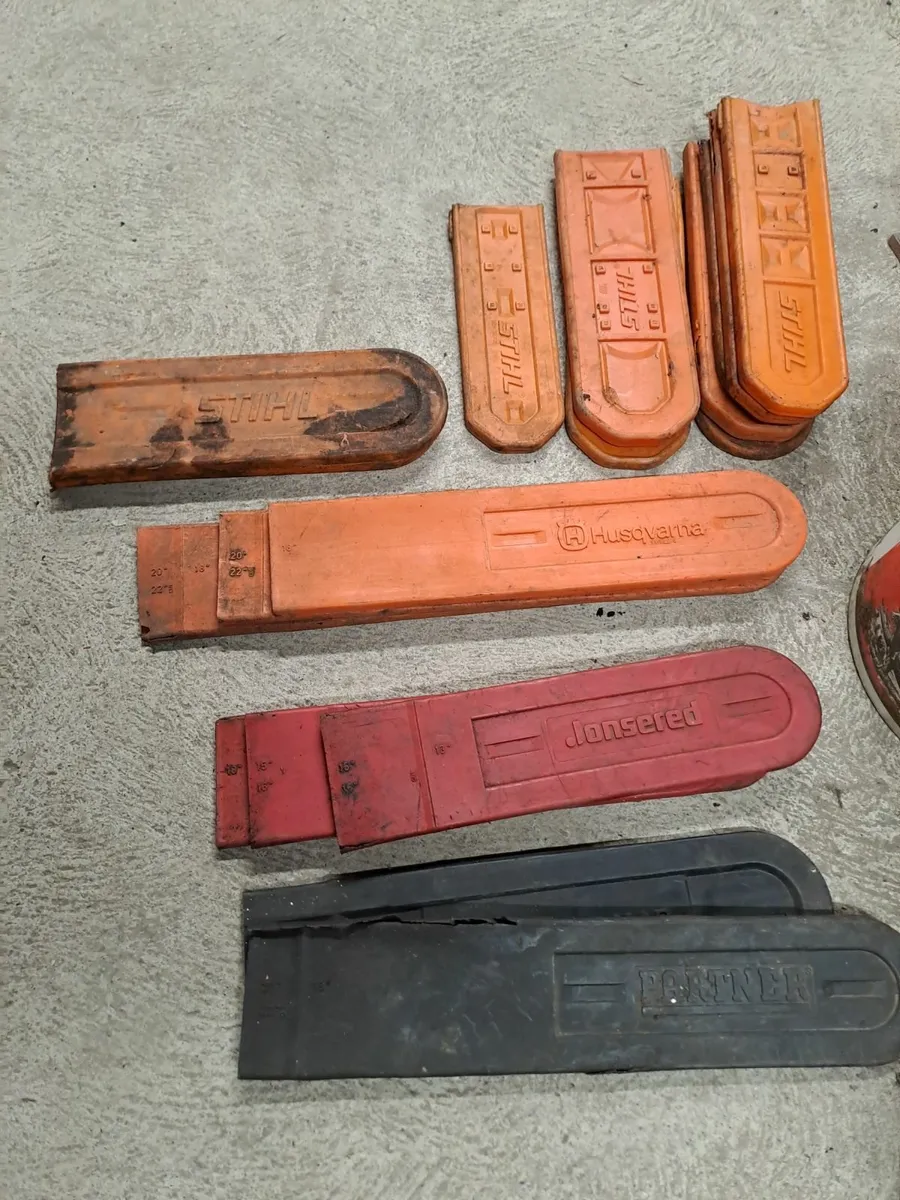Chainsaw Bars (30+) Used Chain & Bar Covers - Image 2