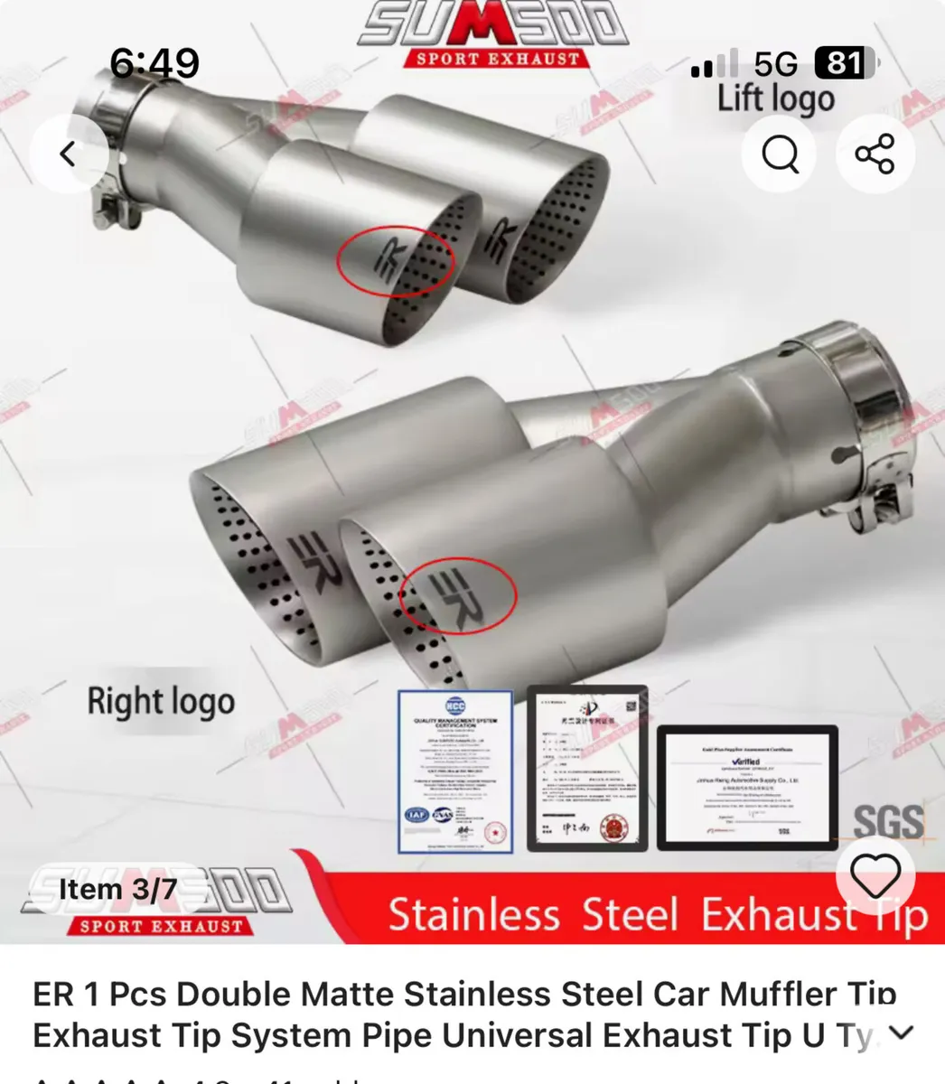 Double exhaust for an MK7 golf - Image 2