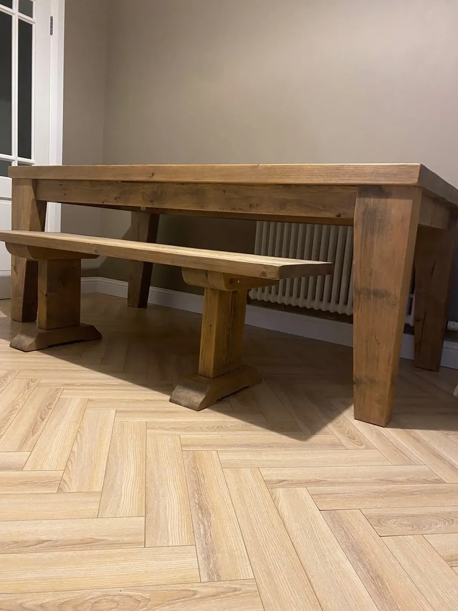 Dining table & bench - Image 2