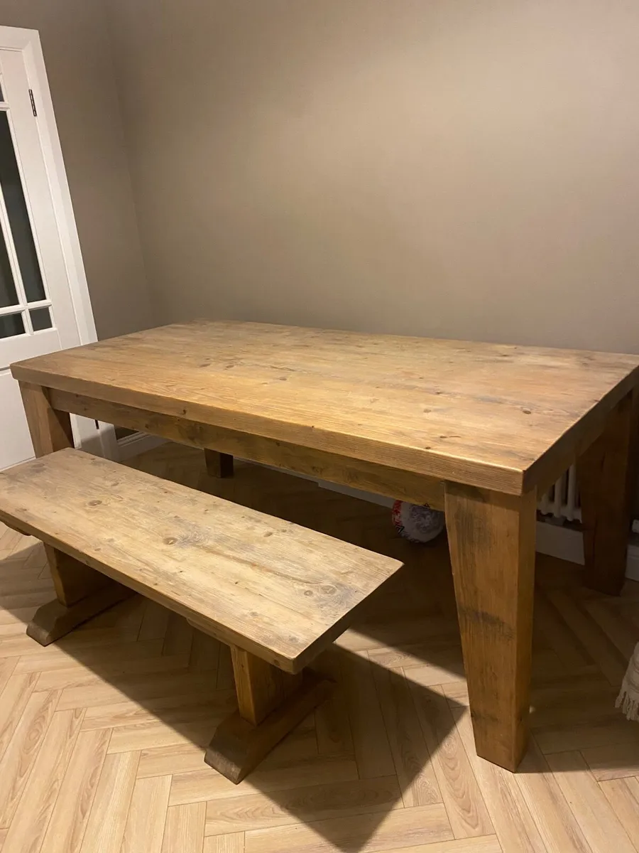 Dining table & bench - Image 3