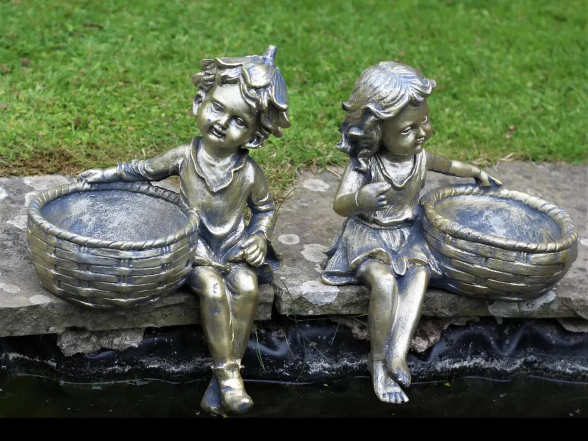 Garden Ornament Planters or Bird Feeders - Image 1