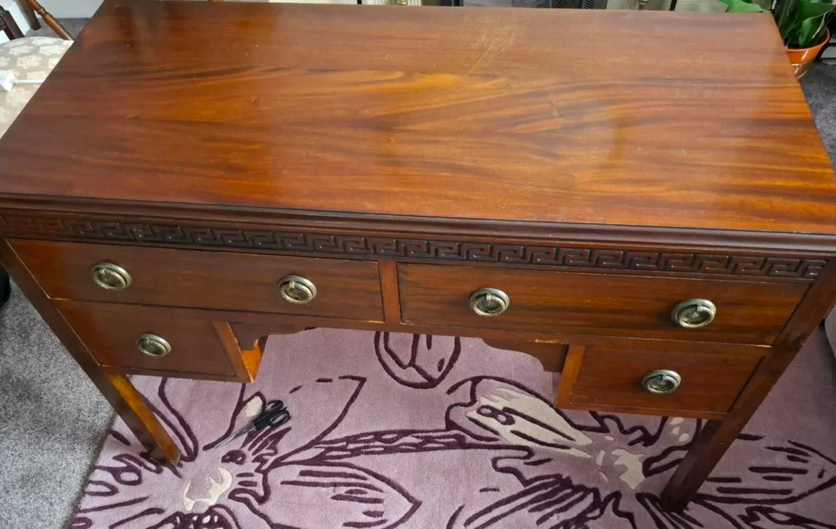 Antique Mahogany desk - Image 2