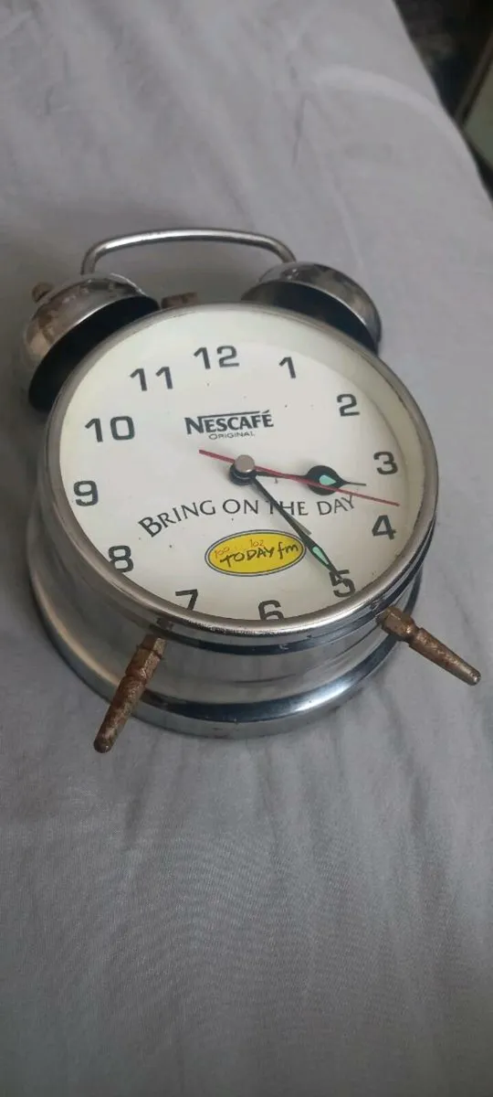 Vintage promotional Nescafe/Today FM Alarm Clock - Image 1