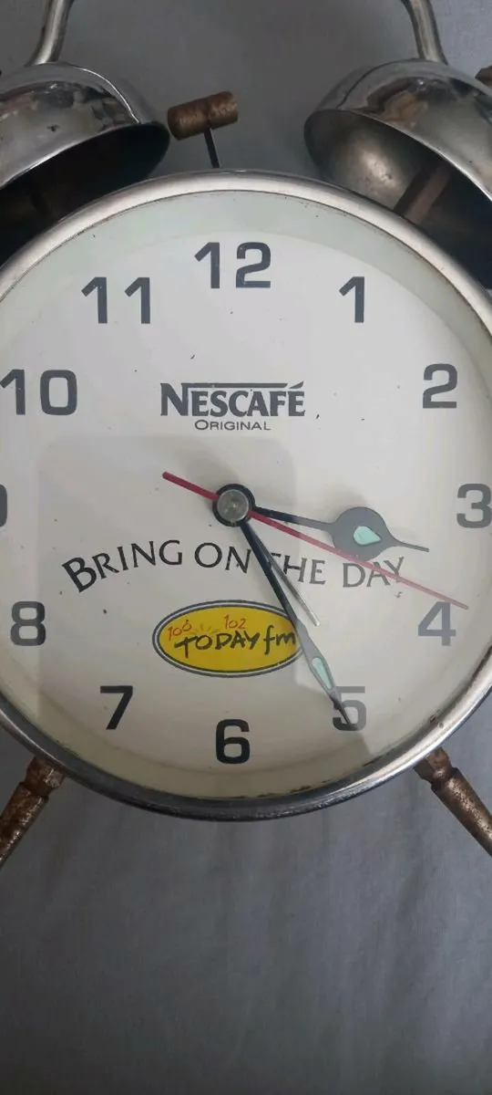 Vintage promotional Nescafe/Today FM Alarm Clock - Image 2