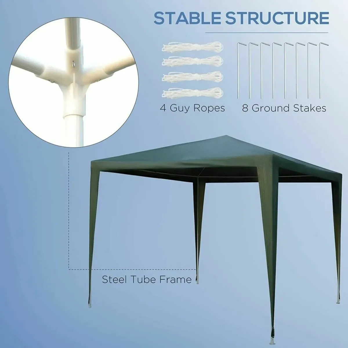 Gazebo Marquee – Garden Heavy Duty Outdoor Canopy - Image 3