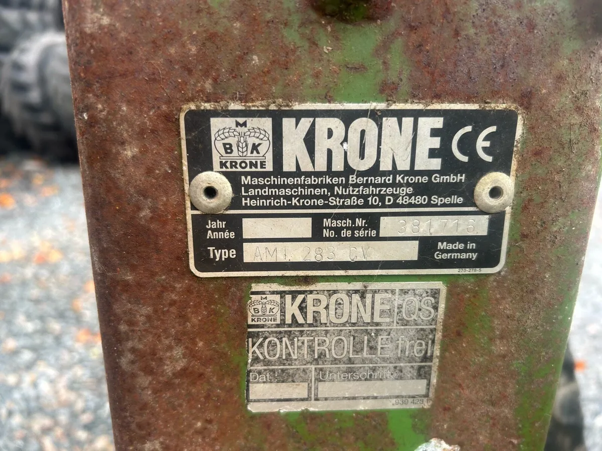 Krone 283 trailed mower - Image 4