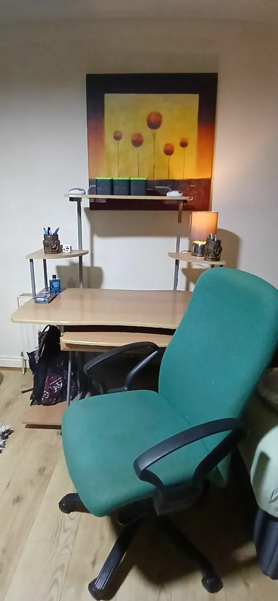 Desk and office chair