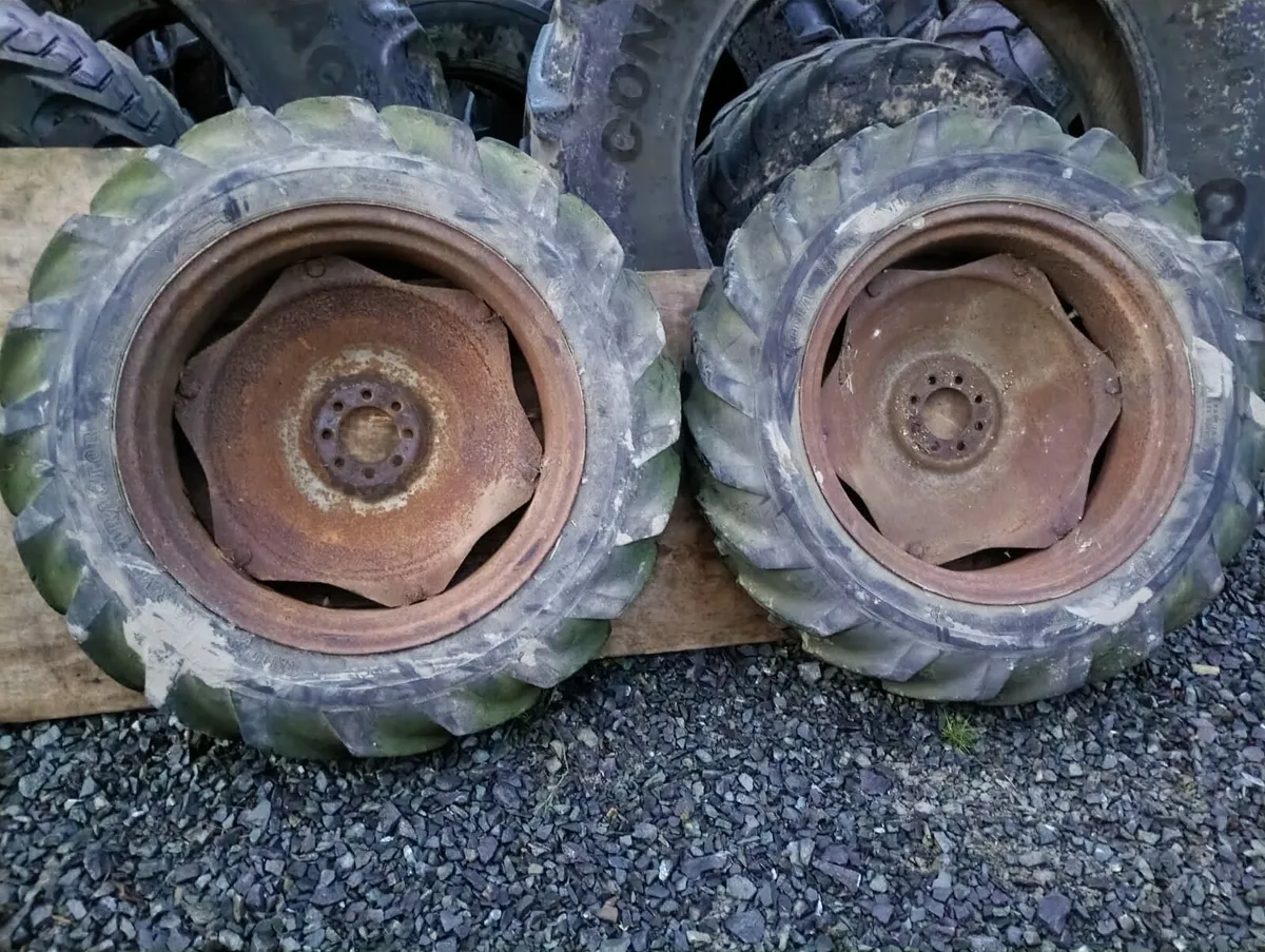 Massey wheels and tyres 12.4 28 8 stud - Image 3