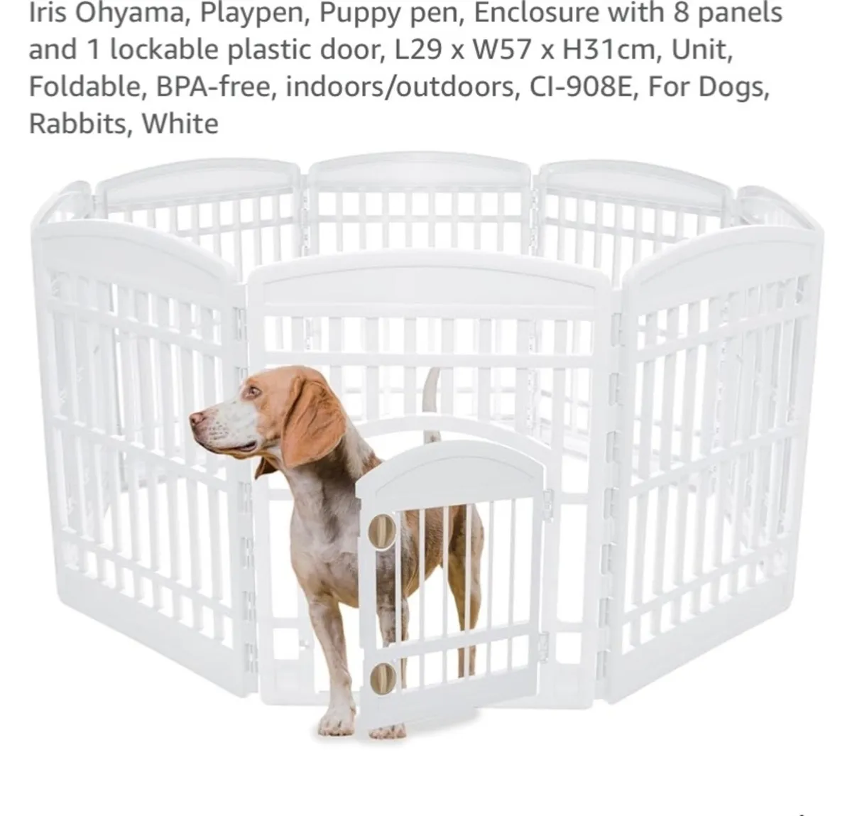 Large Dog Puppy Play Pen Dog Cage - Image 1