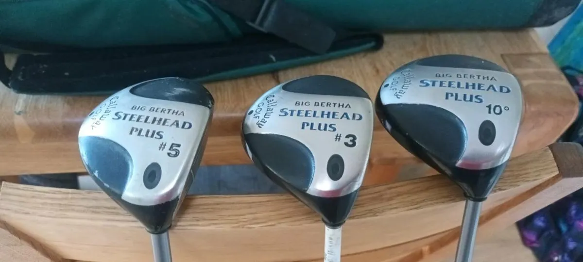 Callaway Big Bertha Steelhead Driver, 3 Wood & 5 W - Image 2