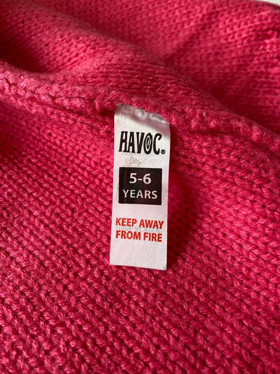 Girl’s Brand New Pink Cardigan & Polka Dot Top Set - Image 4