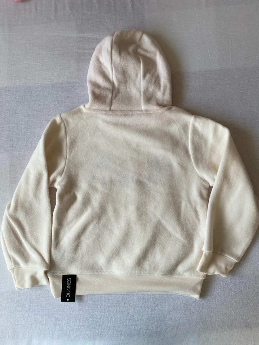 Girl’s Brand New Cream Fleece Beautiful Hoodie - Image 3