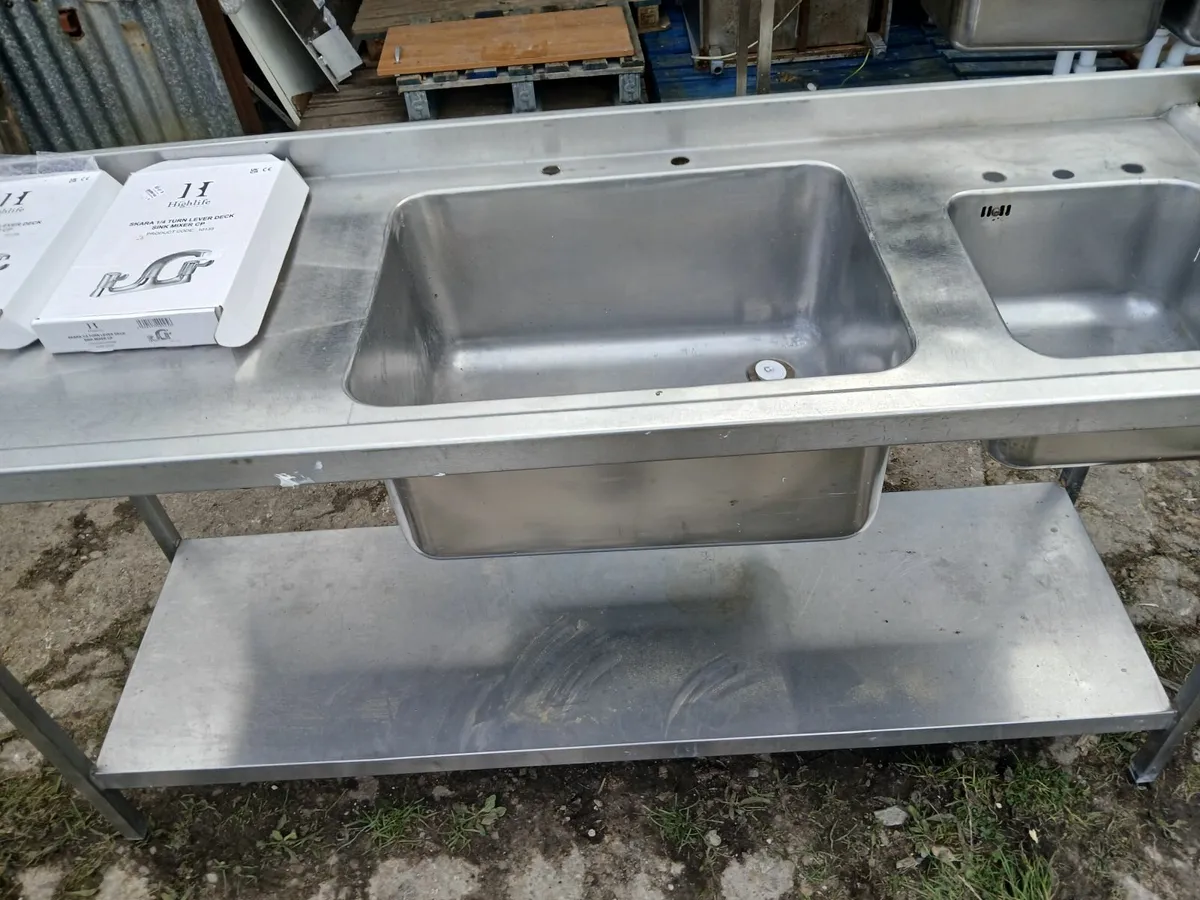Staneless steel cabbinet sink unit complete - Image 2