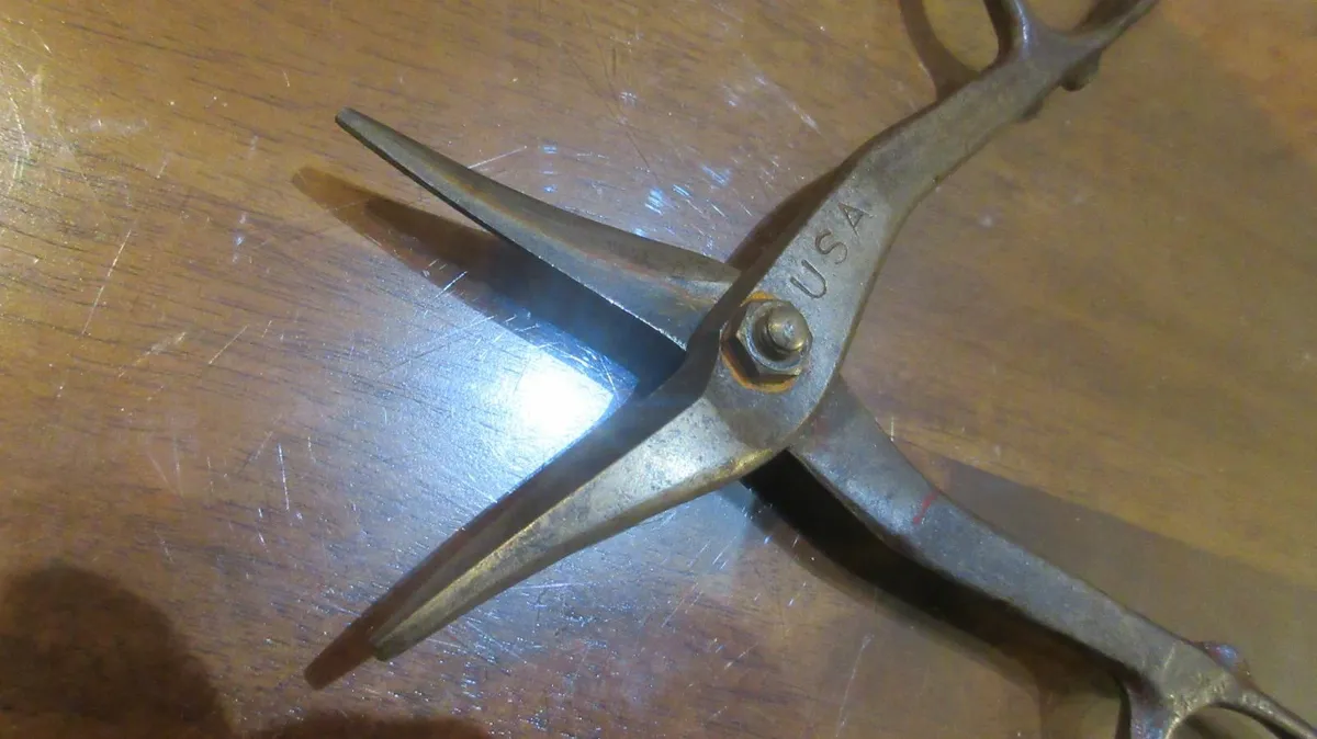 antiques vintage SNIPS tin cottage farm hen pub - Image 3