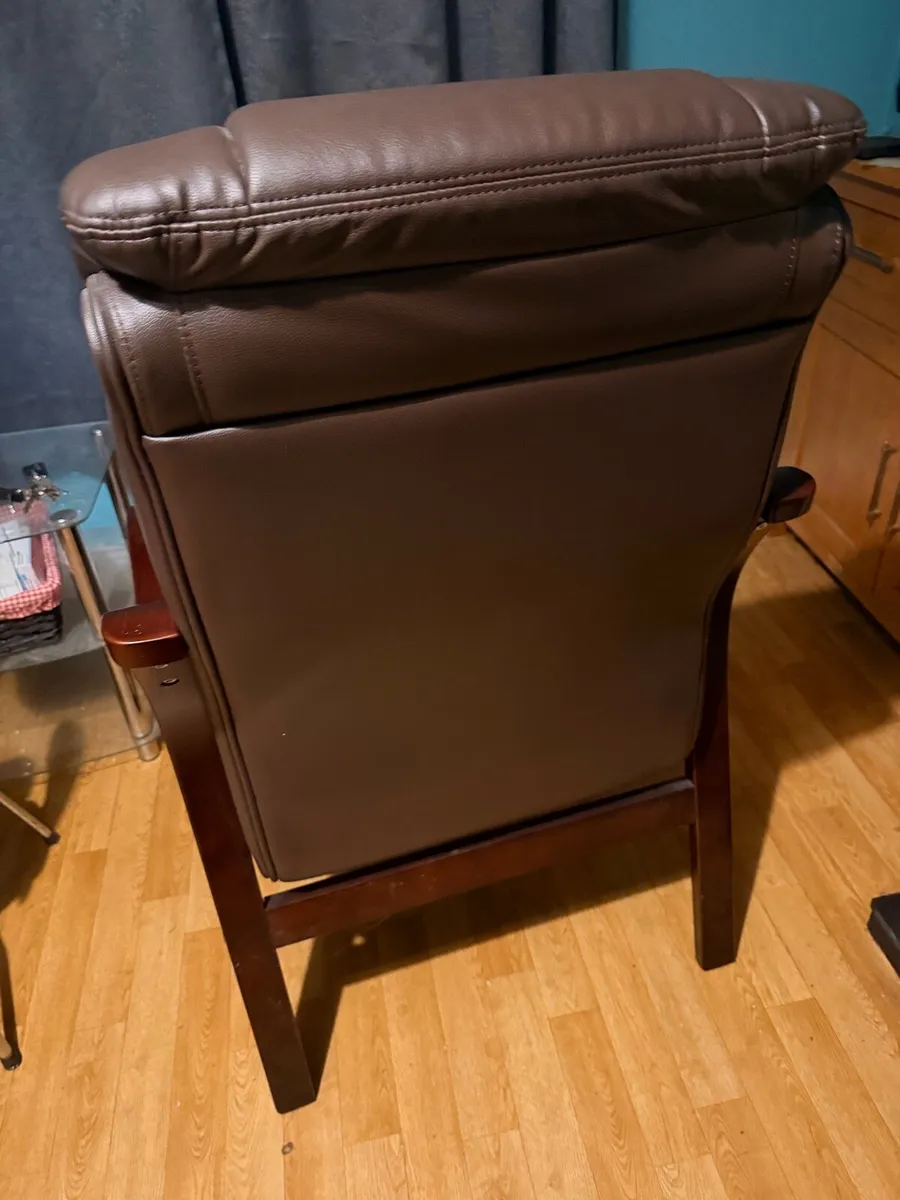 2 Armchairs Dark Brown - Image 2