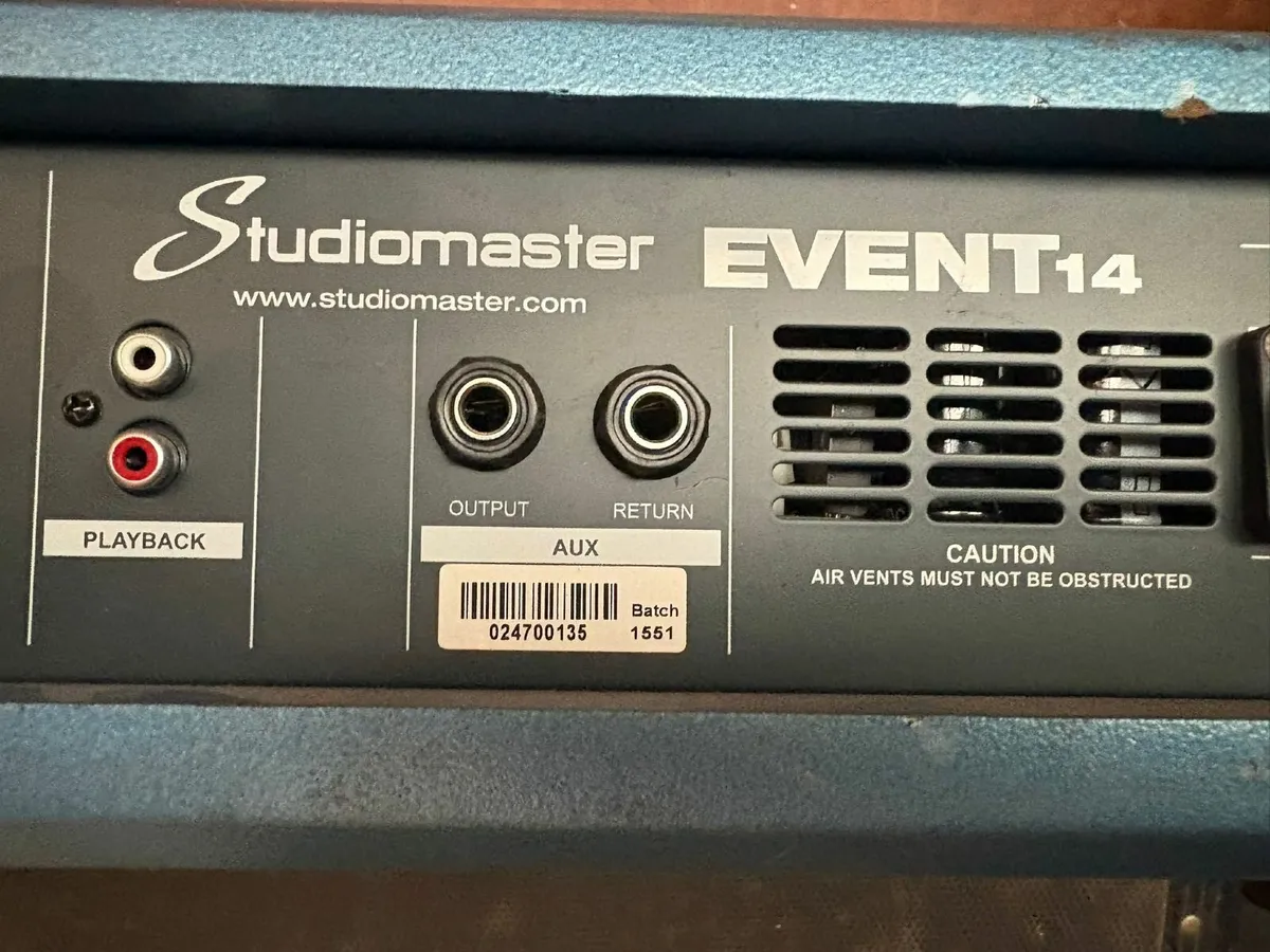 Studiomaster EVENT 14 Powered Mixer - Image 3