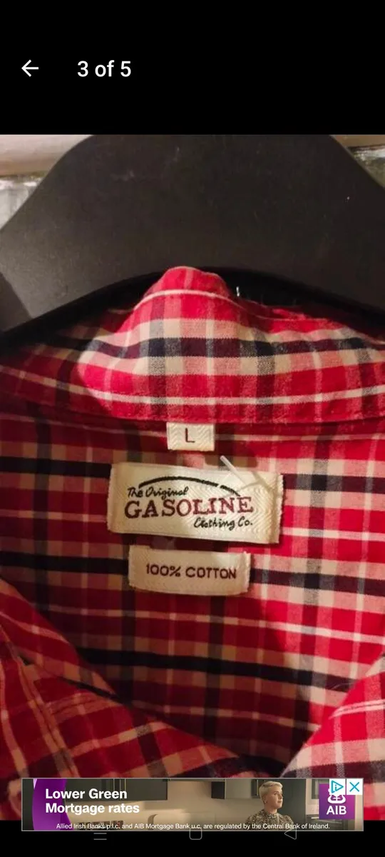 Men's Gasoline long sleeves Shirt, with front pock - Image 3