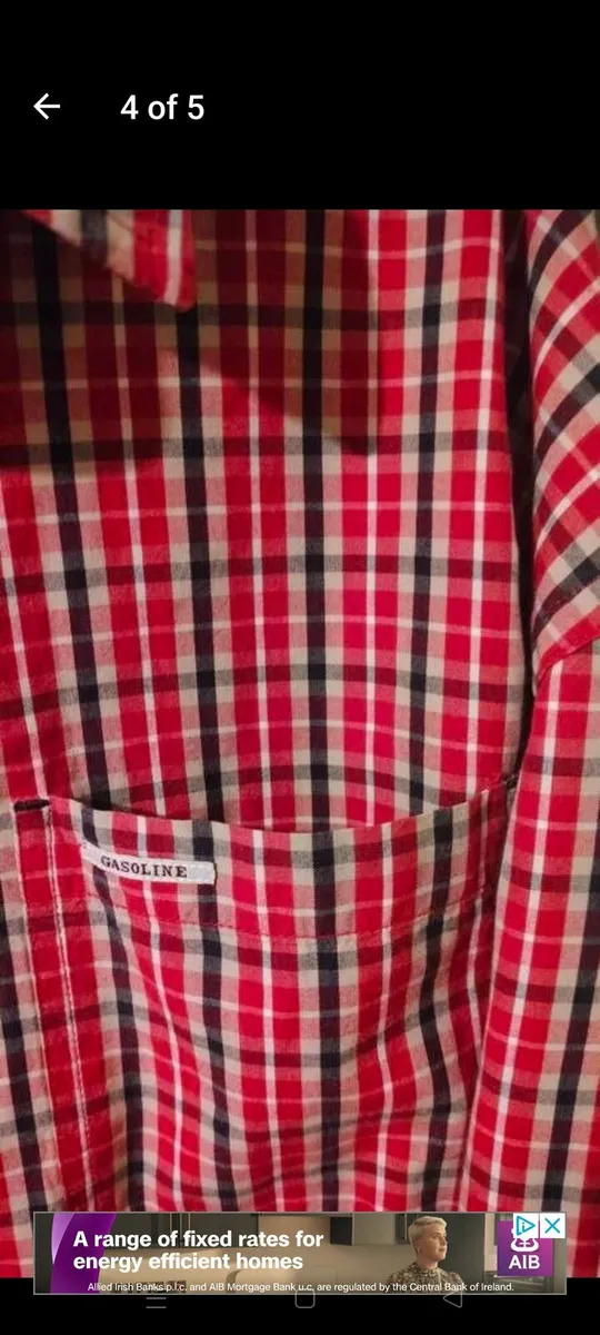 Men's Gasoline long sleeves Shirt, with front pock - Image 4