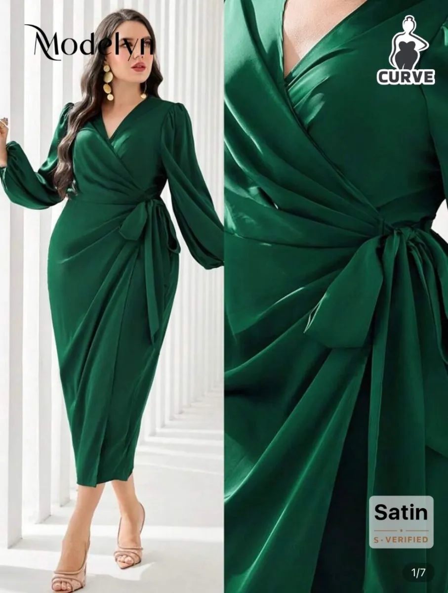 Satin Dress - Image 1