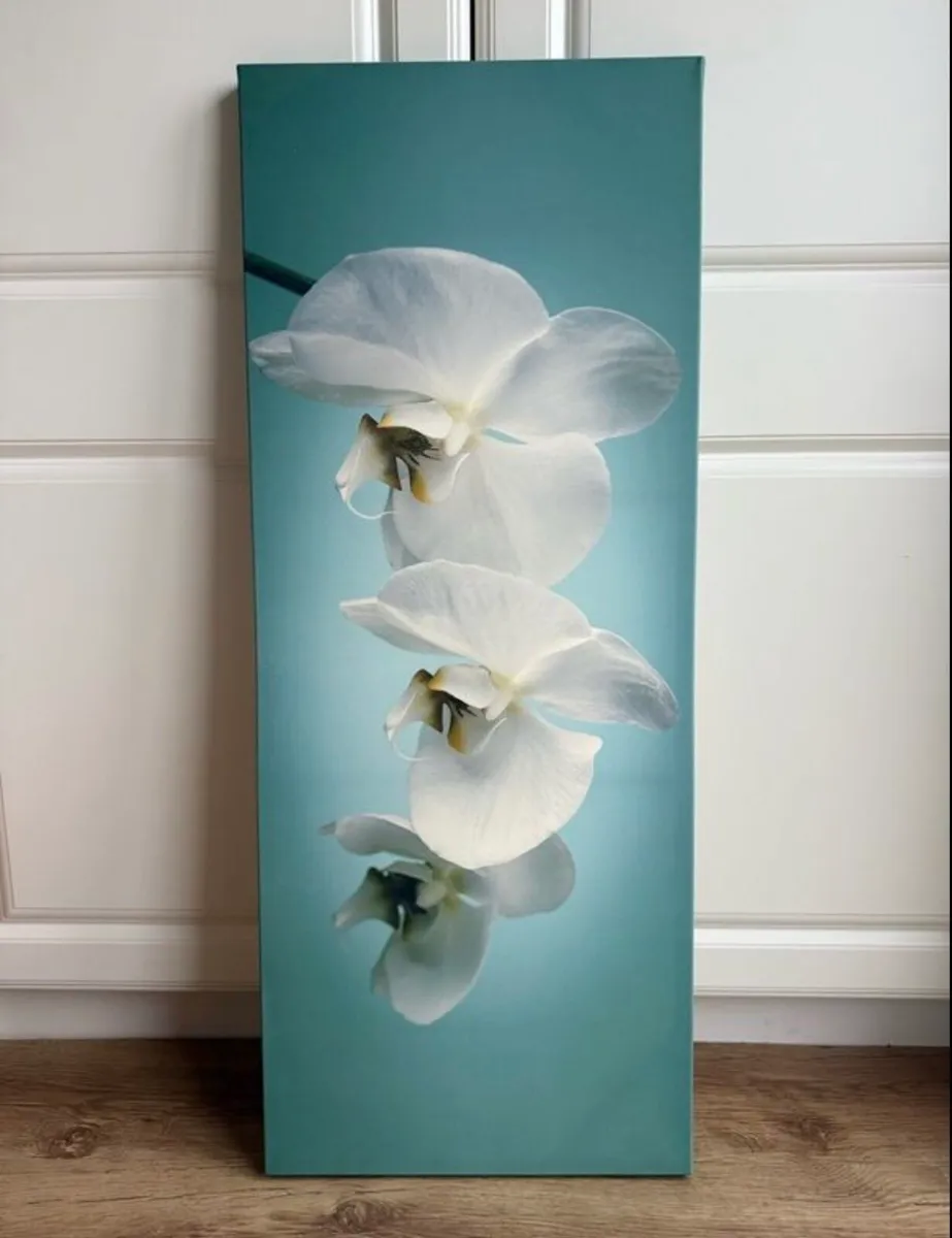 Flower canvas, like new - Image 1