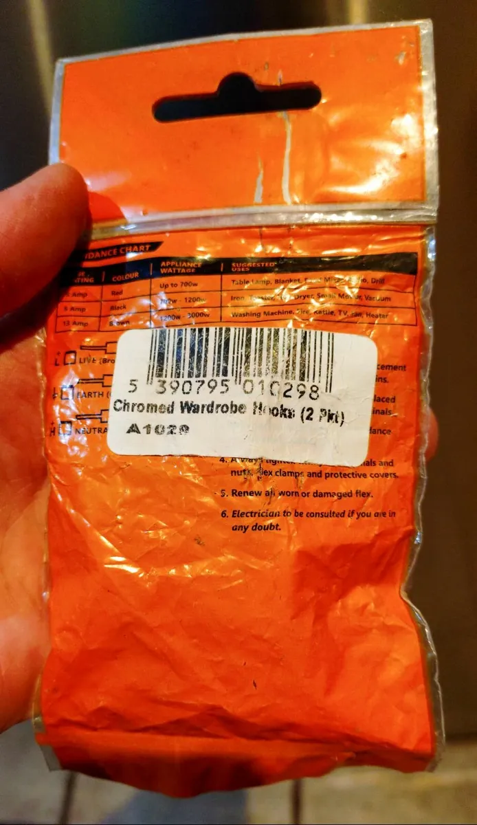 2 Wardrobe Hooks (brand New). - Image 2