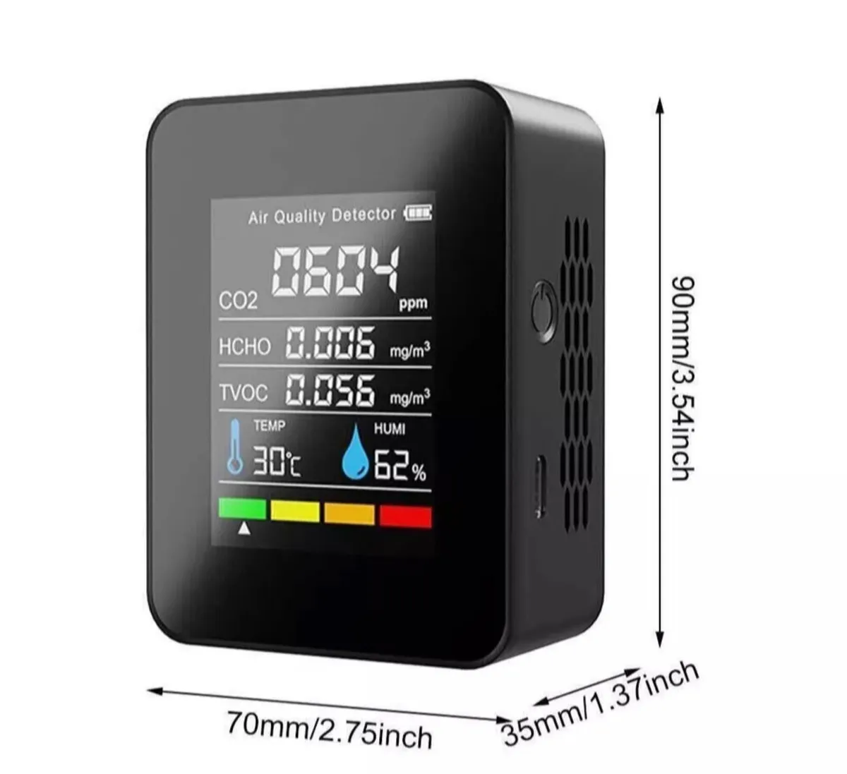 5-in-1 CO2 TVOC Air Quality Meter Tester NEW - Image 4