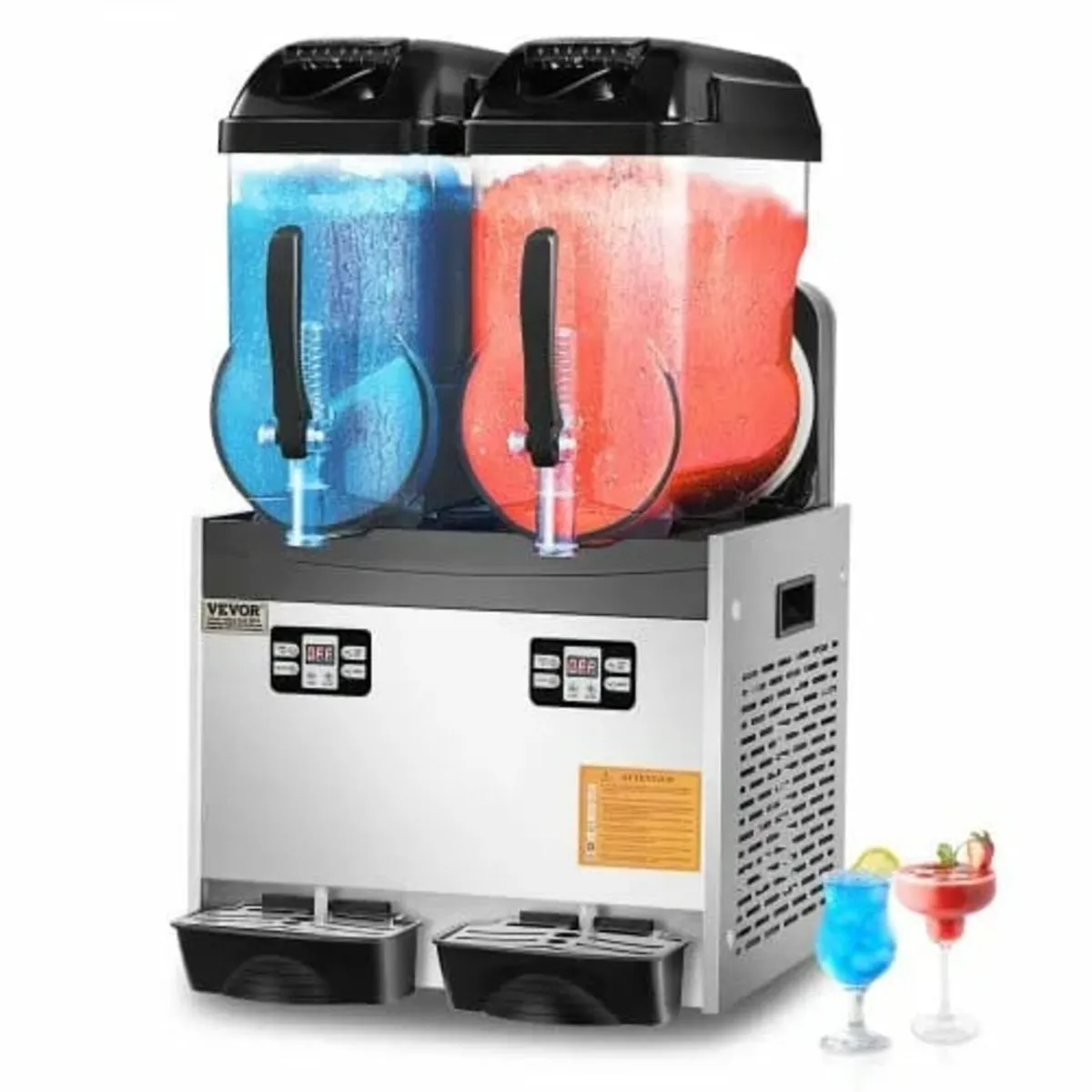 Commercial Slushy Machine, 12Lx2 Double Tank Froze - Image 1