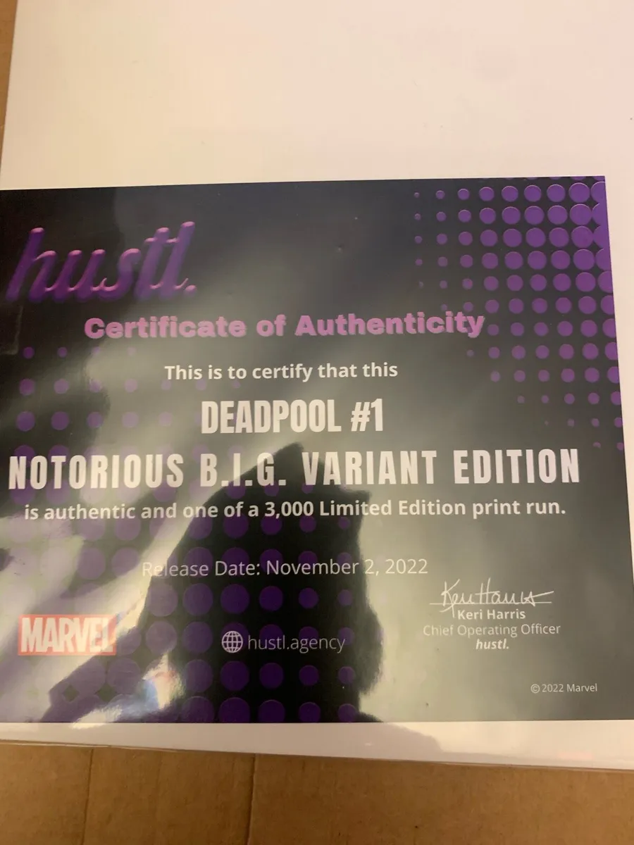 Biggie Deadpool comic new not open - Image 2