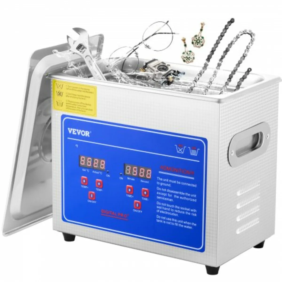 Professional Ultrasonic Cleaner, 2.85 L Ultrasonic - Image 1
