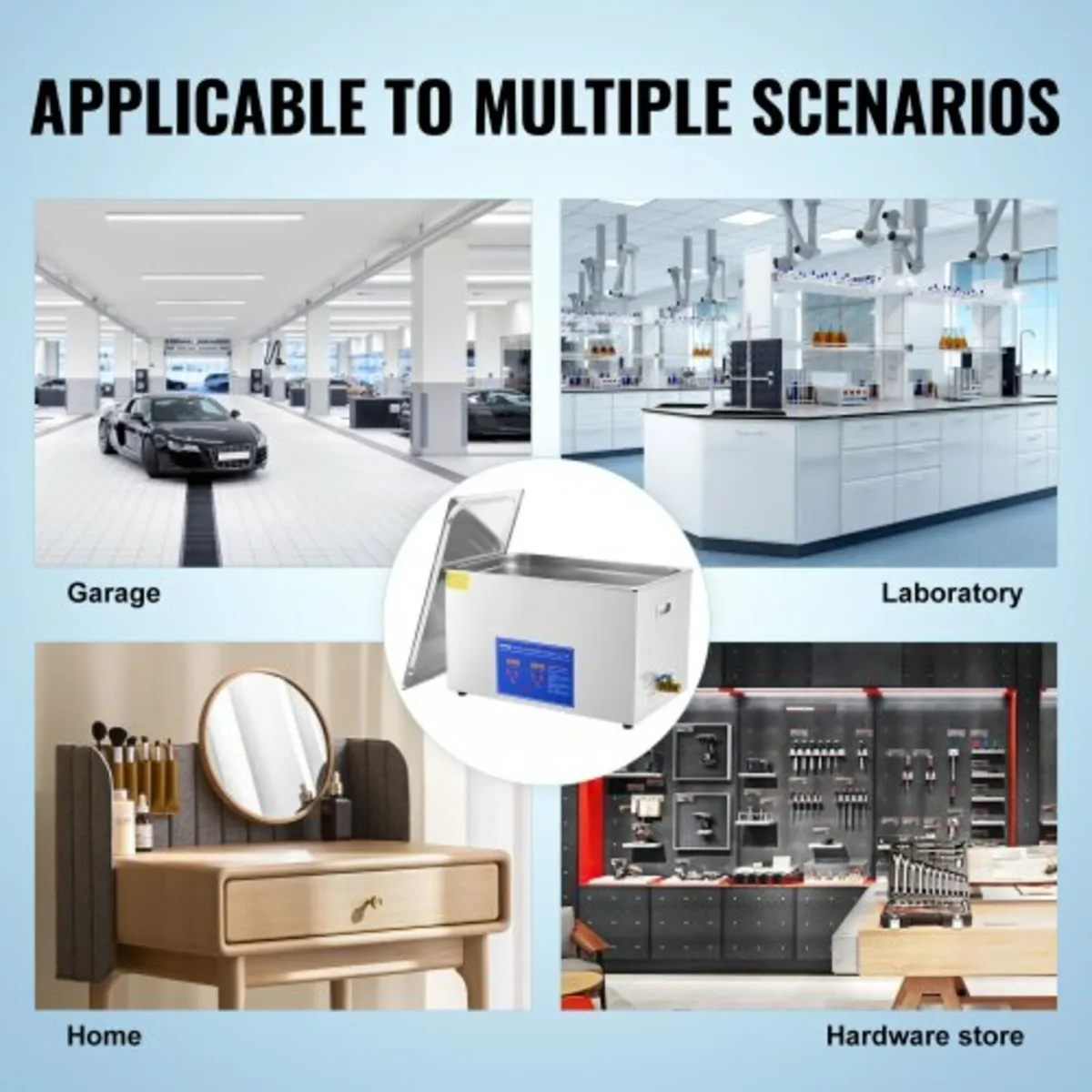 Professional Ultrasonic Cleaner, 27.2 L Ultrasonic - Image 3