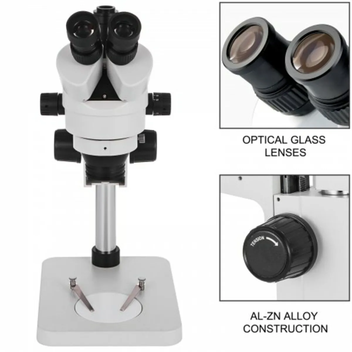 3.5X-90X Stereo Microscope 360°Swiveling Trinocula - Image 3