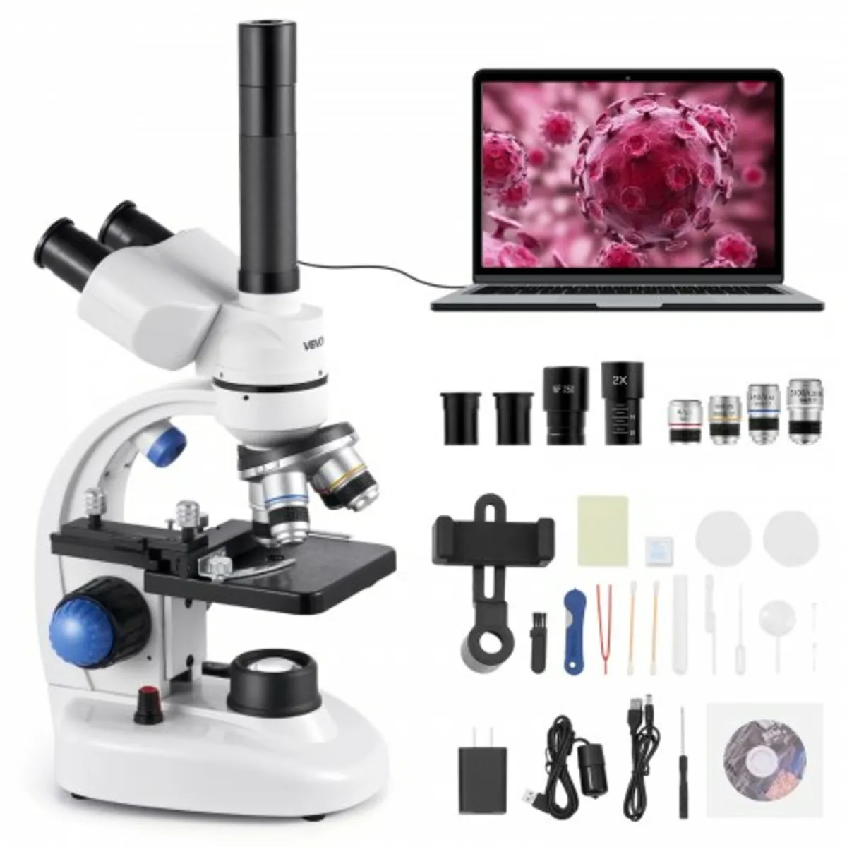 Trinocular Microscope for Adult, Professional Comp - Image 1