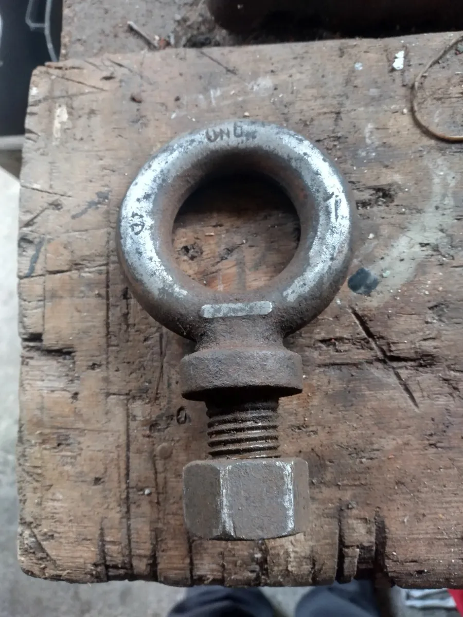 Vintage heavy duty lifting eye bolt - Image 1