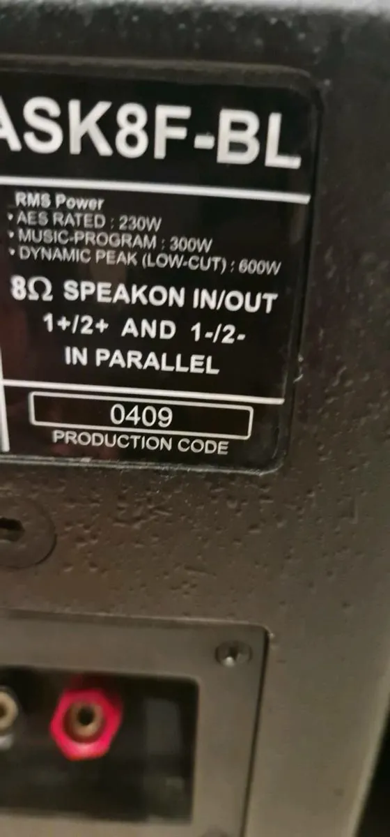 Pair of Apart mask8f-bl Hi-Fi loudspeaker 300W eac - Image 2