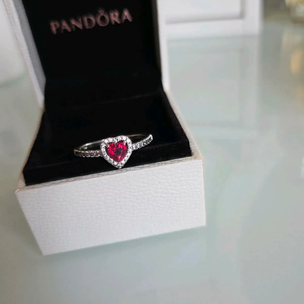 Pandora ring heart sparkly - Image 1