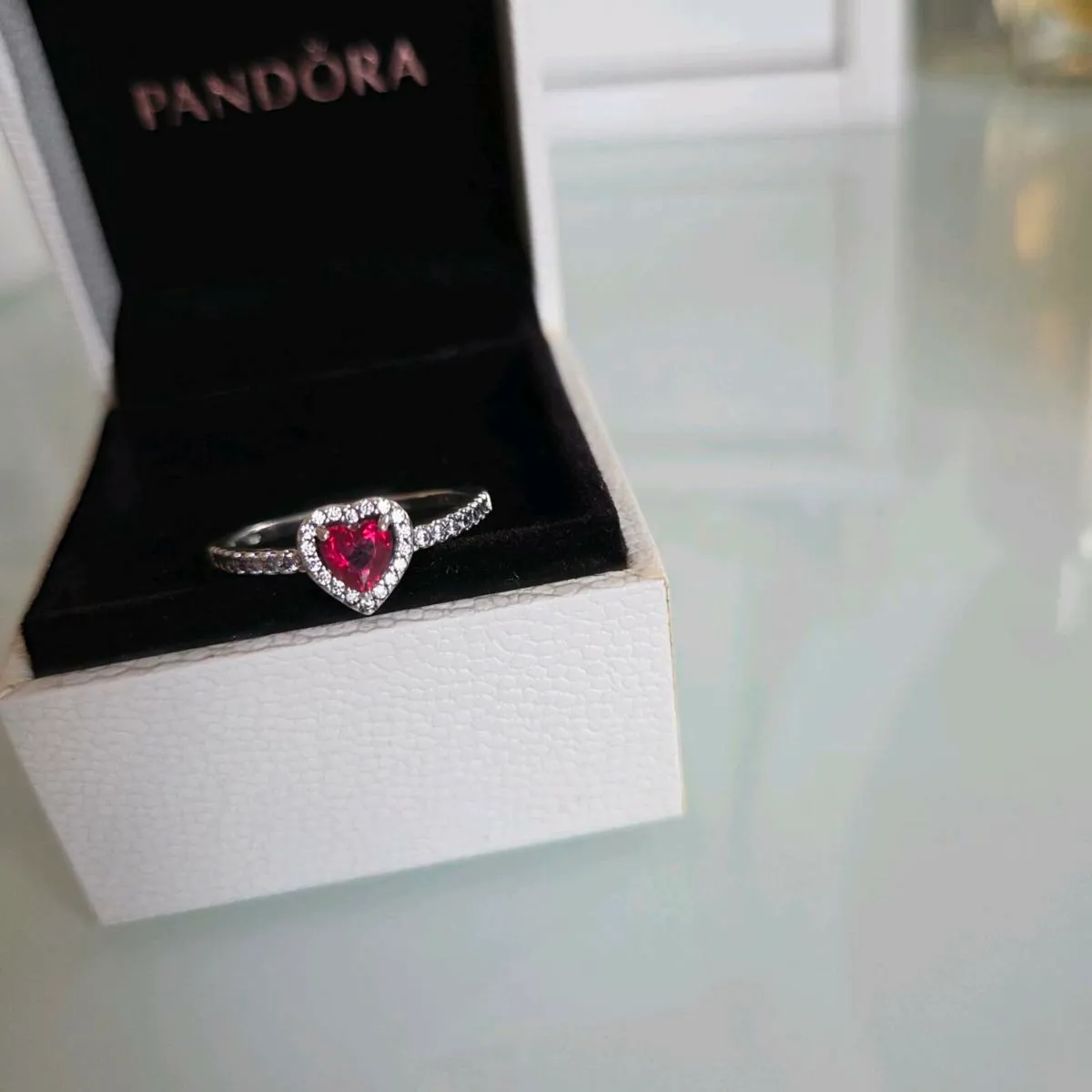 Pandora ring heart sparkly - Image 2
