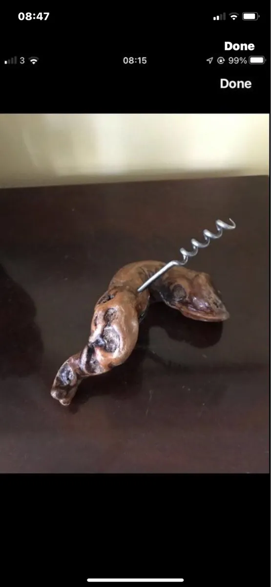 Vintage Twisted Timber Corkscrew - Image 1