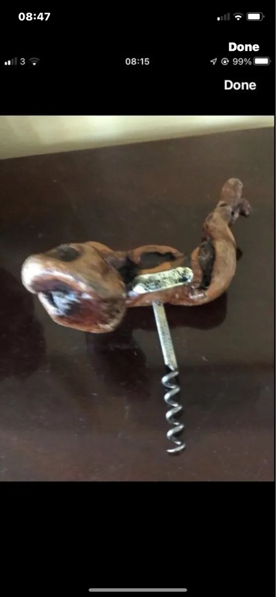 Vintage Twisted Timber Corkscrew - Image 2