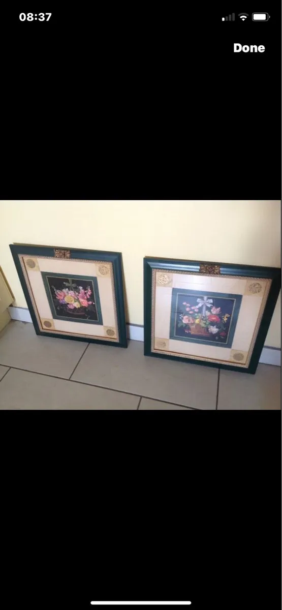 Framed 3 D Floral Pictures - Image 4